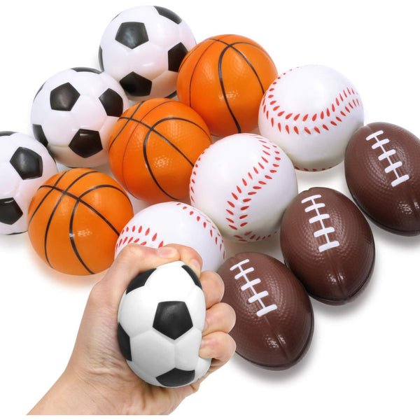 Novelty Place 12Pcs Squeezable Stress Balls